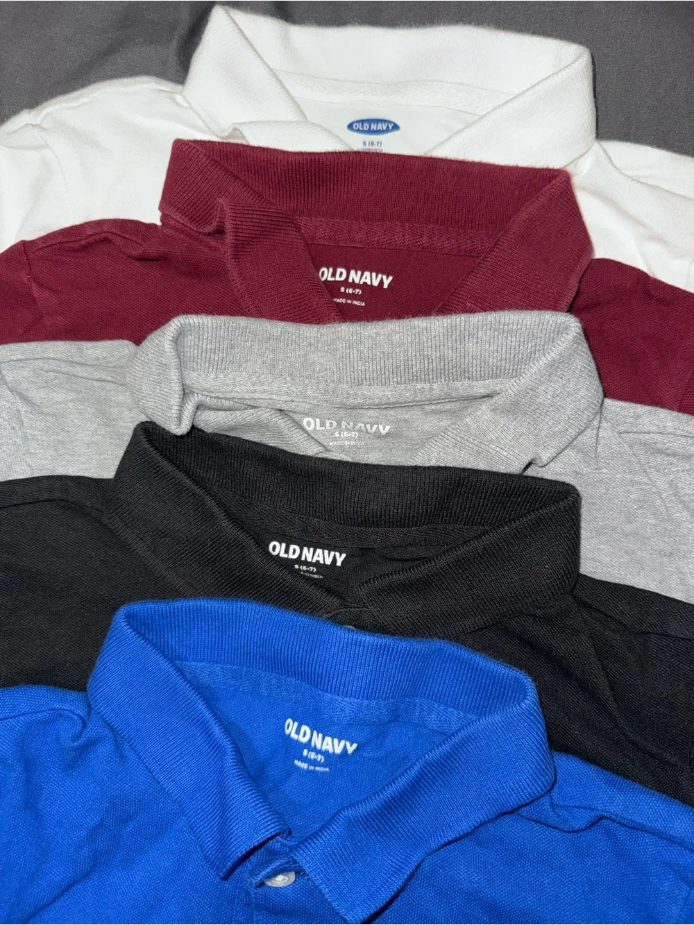 Old Navy Boys Blue Polo with Multi-Color Pack